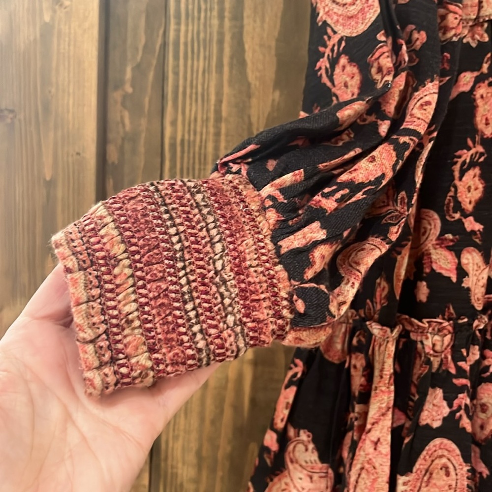 Hemant & Nandita Puff Sleeve Button Front Shirt D… - image 3